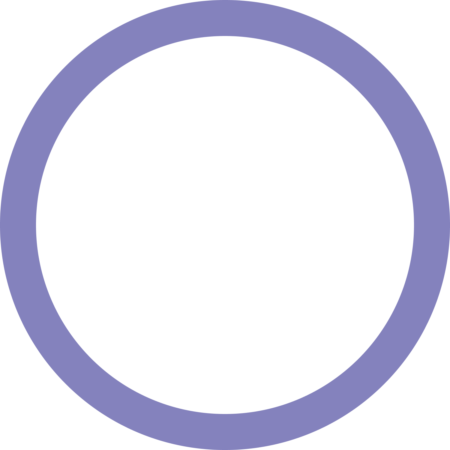 Ellipse violette avec un fond transparent.